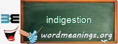 WordMeaning blackboard for indigestion